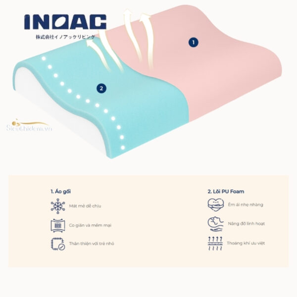 Bộ gối Foam Trẻ Em Hachiko Juniors - Ảnh 3