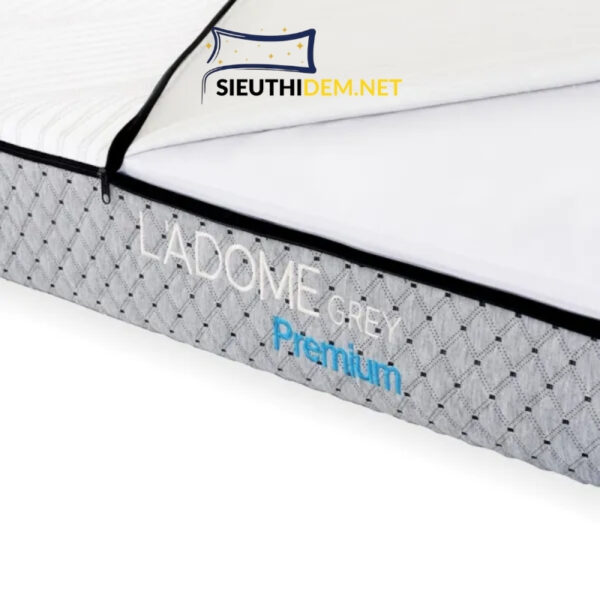 Đệm cao su Liên Á than hoạt tính Ladome Grey Premium - Ảnh 2