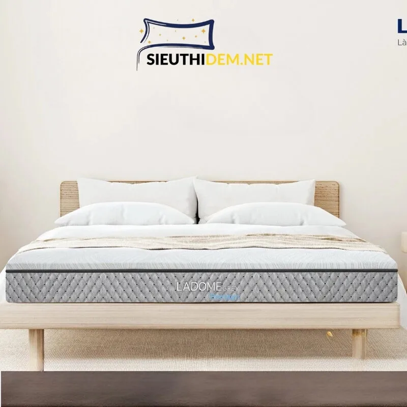 Đệm cao su Liên Á than hoạt tính Ladome Grey Premium