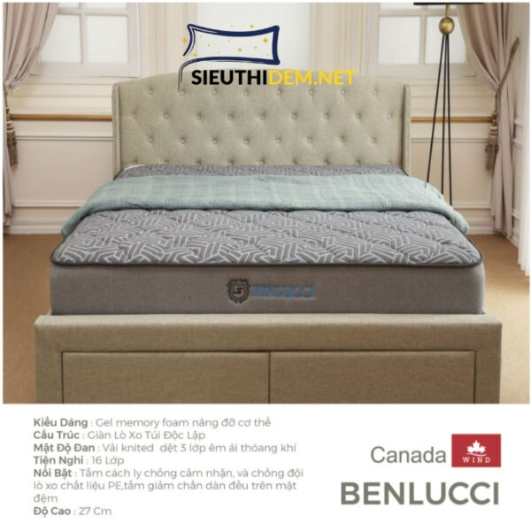 Đệm lò xo Canada Benlluci - Ảnh 2