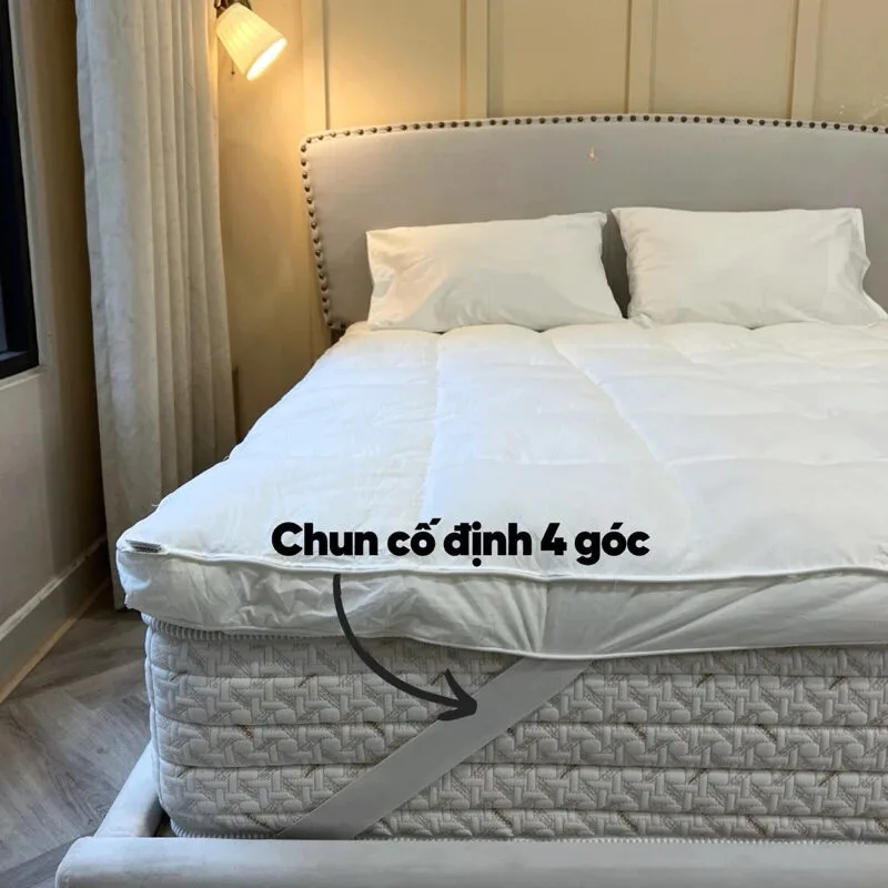Đệm tăng tiện nghi Topper Microfiber giả lông vũ - Ảnh 3