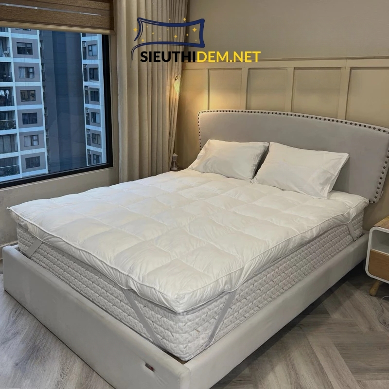 Đệm tăng tiện nghi Topper Microfiber giả lông vũ