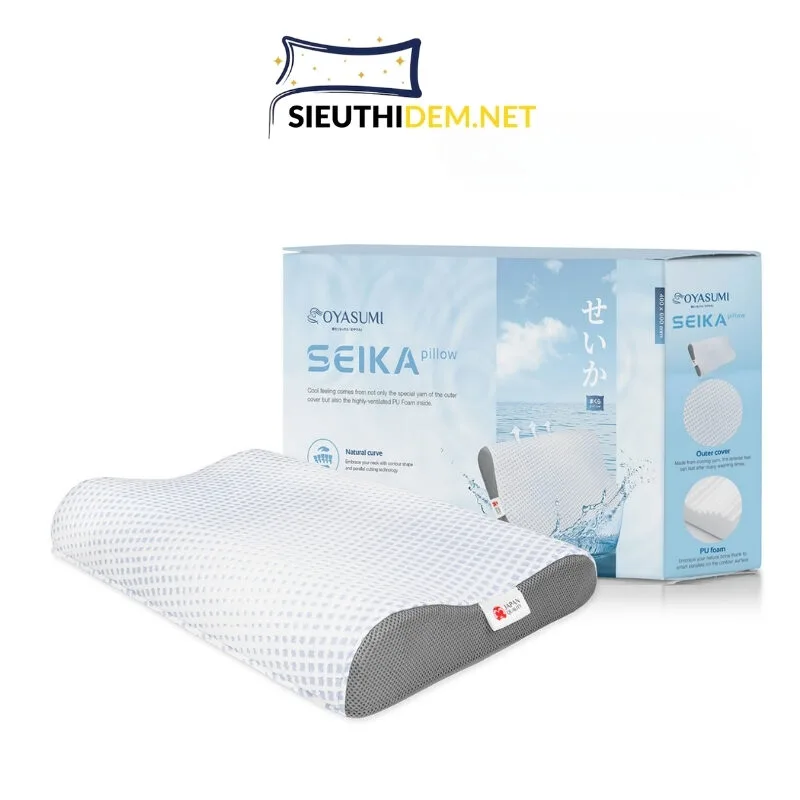 Gối foam Nhật Bản Inoac Oyasumi Seika